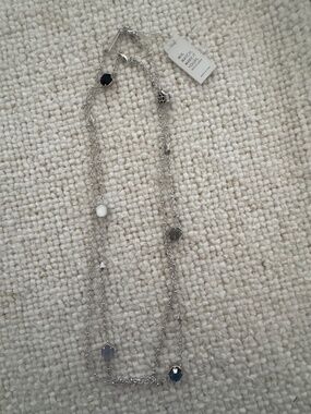 NWT- Kendra Scott- Long silver necklace